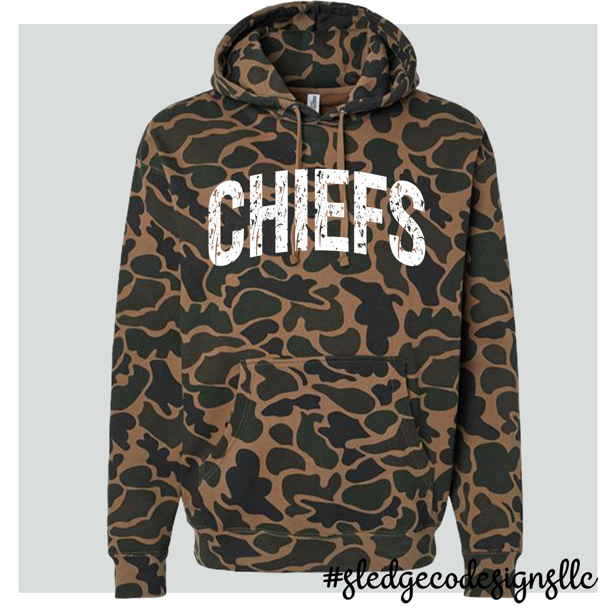 MAGNOLIA HEIGHTS CHIEFS | WHITE | CAMO Midweight Hoodie