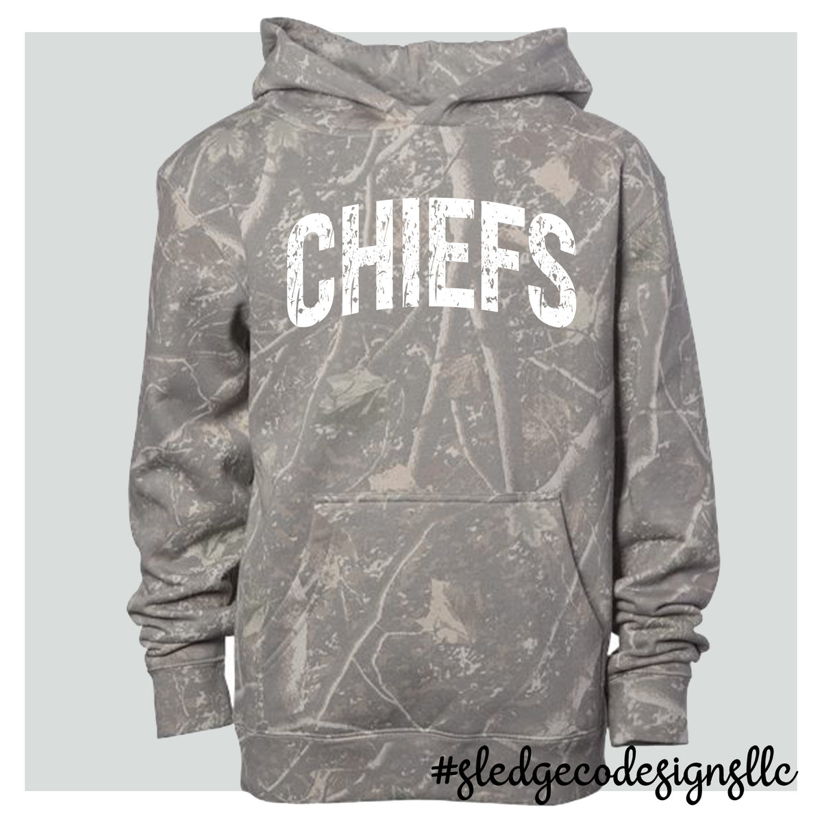 MAGNOLIA HEIGHTS CHIEFS | WHITE | CAMO Midweight Hoodie