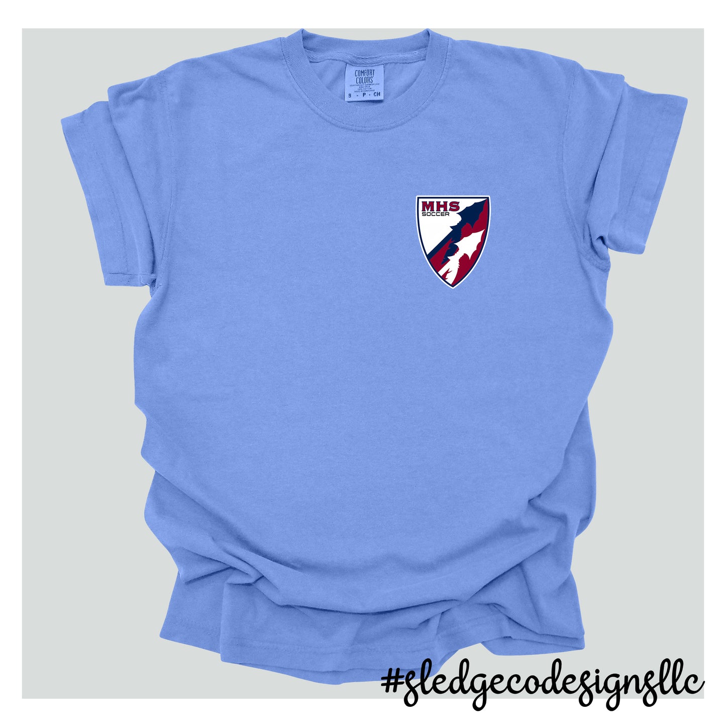 MAGNOLIA HEIGHTS SOCCER LOGO | COMFORT COLORS Unisex Garment-Dyed Heavyweight T-Shirt