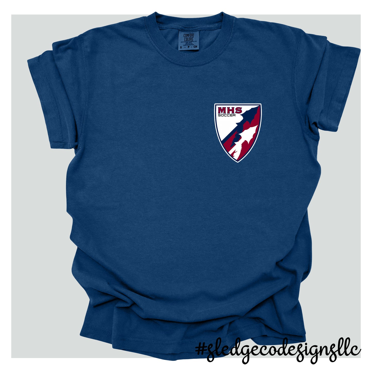 MAGNOLIA HEIGHTS SOCCER LOGO | COMFORT COLORS Unisex Garment-Dyed Heavyweight T-Shirt