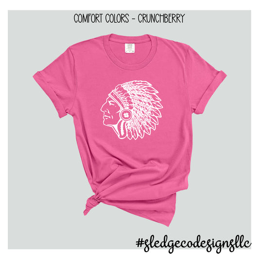 CHIEFS HEAD | MAGNOLIA HEIGHTS | COMFORT COLORS Custom Unisex Tshirt