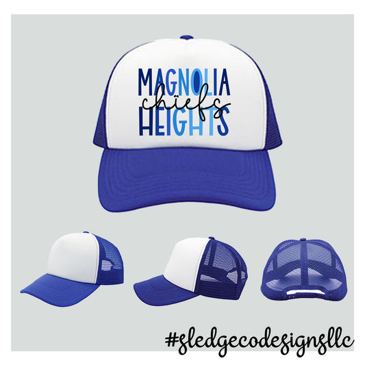 MAGNOLIA HEIGHTS CHIEFS | TRUCKER HAT ROYAL