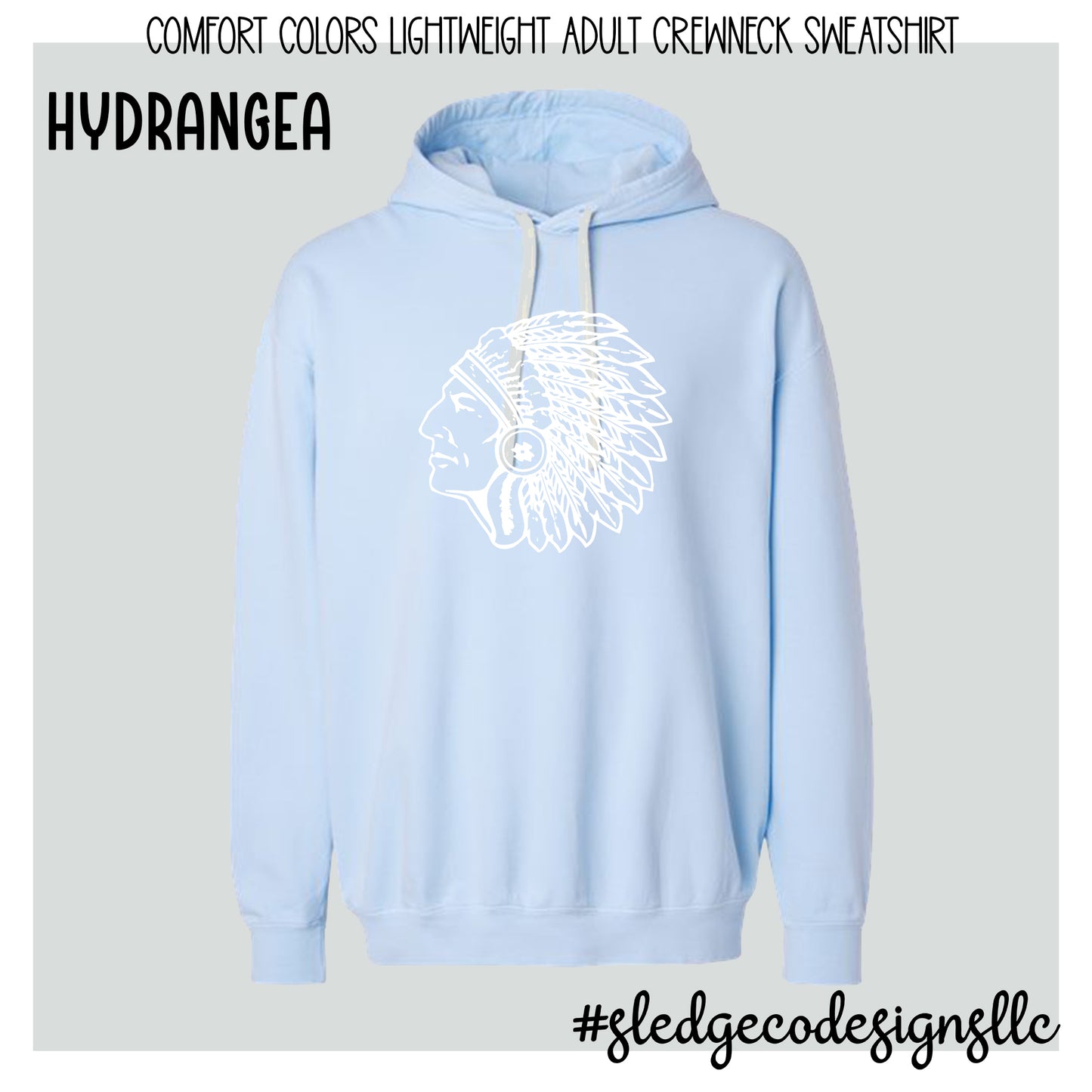 CHIEF HEAD |  MAGNOLIA HEIGHTS CHIEFS |  COMFORT COLORS LIGHTWEIGHT HOODIE