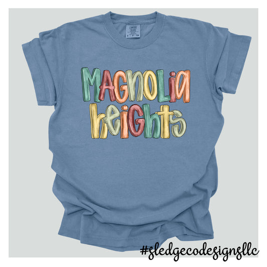 MAGNOLIA HEIGHTS | PAINTED DOODLE | Custom Unisex Tshirt