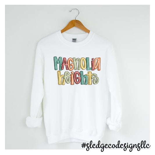 MAGNOLIA HEIGHTS | PAINTED DOODLE | CUSTOM  SWEATSHIRT