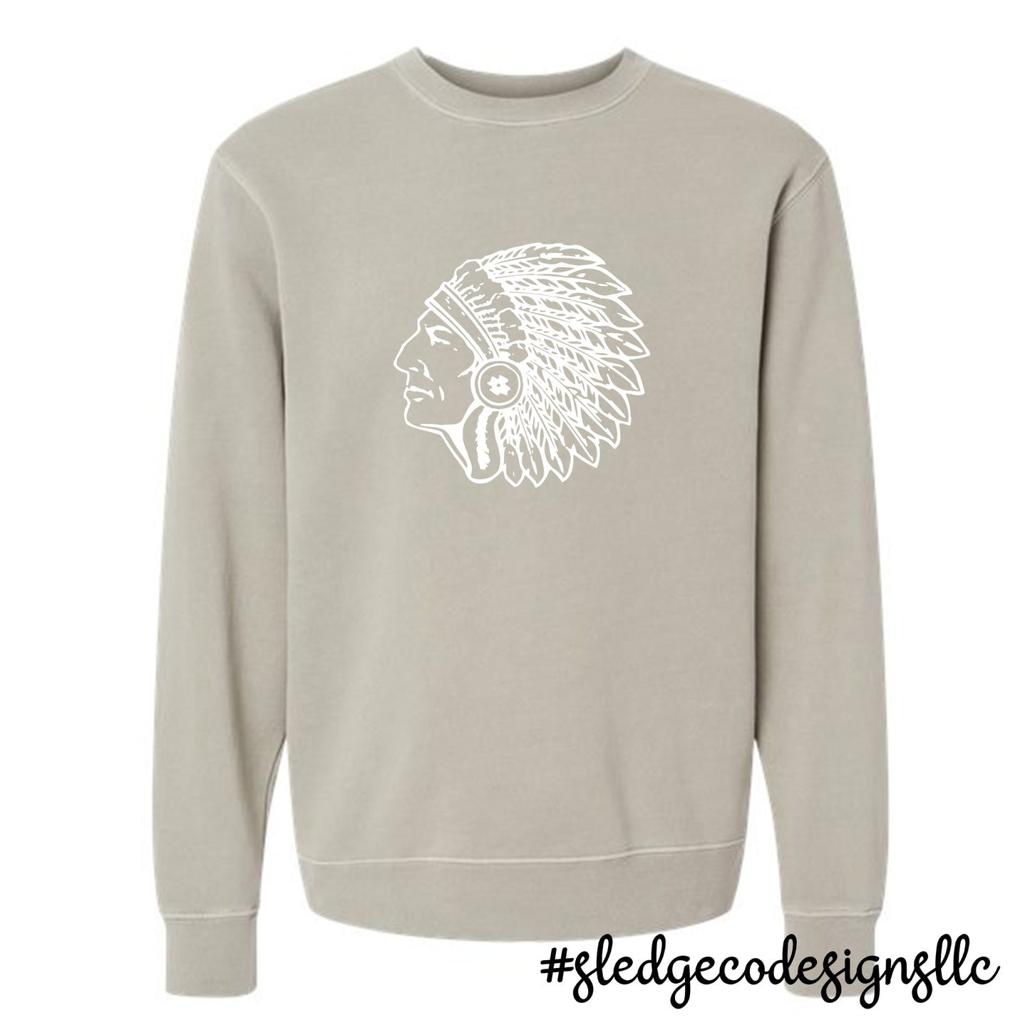 MAGNOLIA CHIEFS HEAD | Independent Trading Co. - Midweight Pigment-Dyed Crewneck Sweatshirt