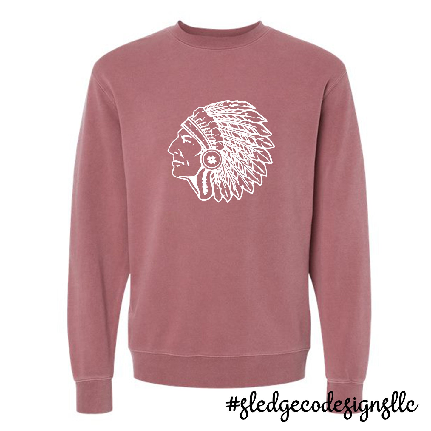 MAGNOLIA CHIEFS HEAD | Independent Trading Co. - Midweight Pigment-Dyed Crewneck Sweatshirt