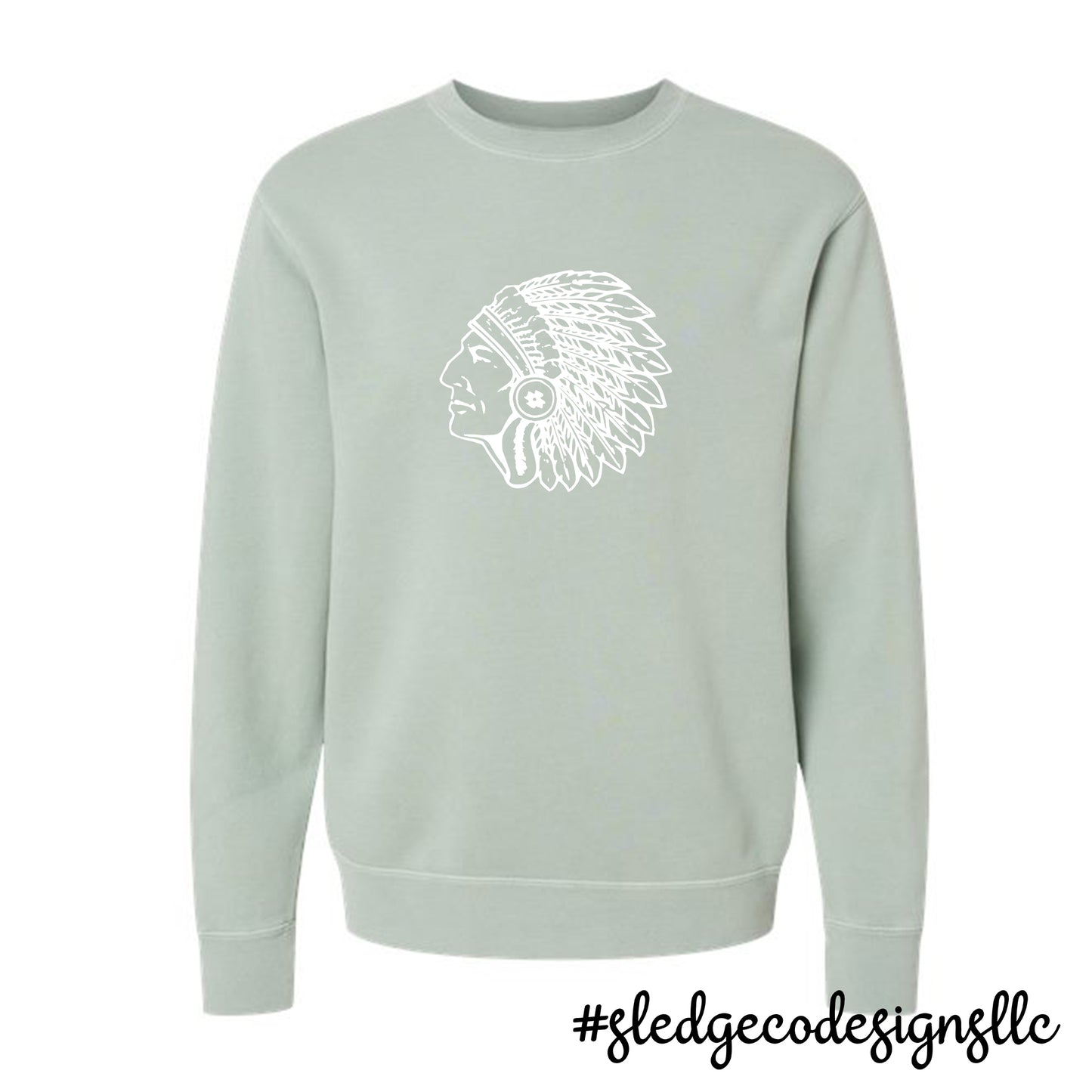 MAGNOLIA CHIEFS HEAD | Independent Trading Co. - Midweight Pigment-Dyed Crewneck Sweatshirt