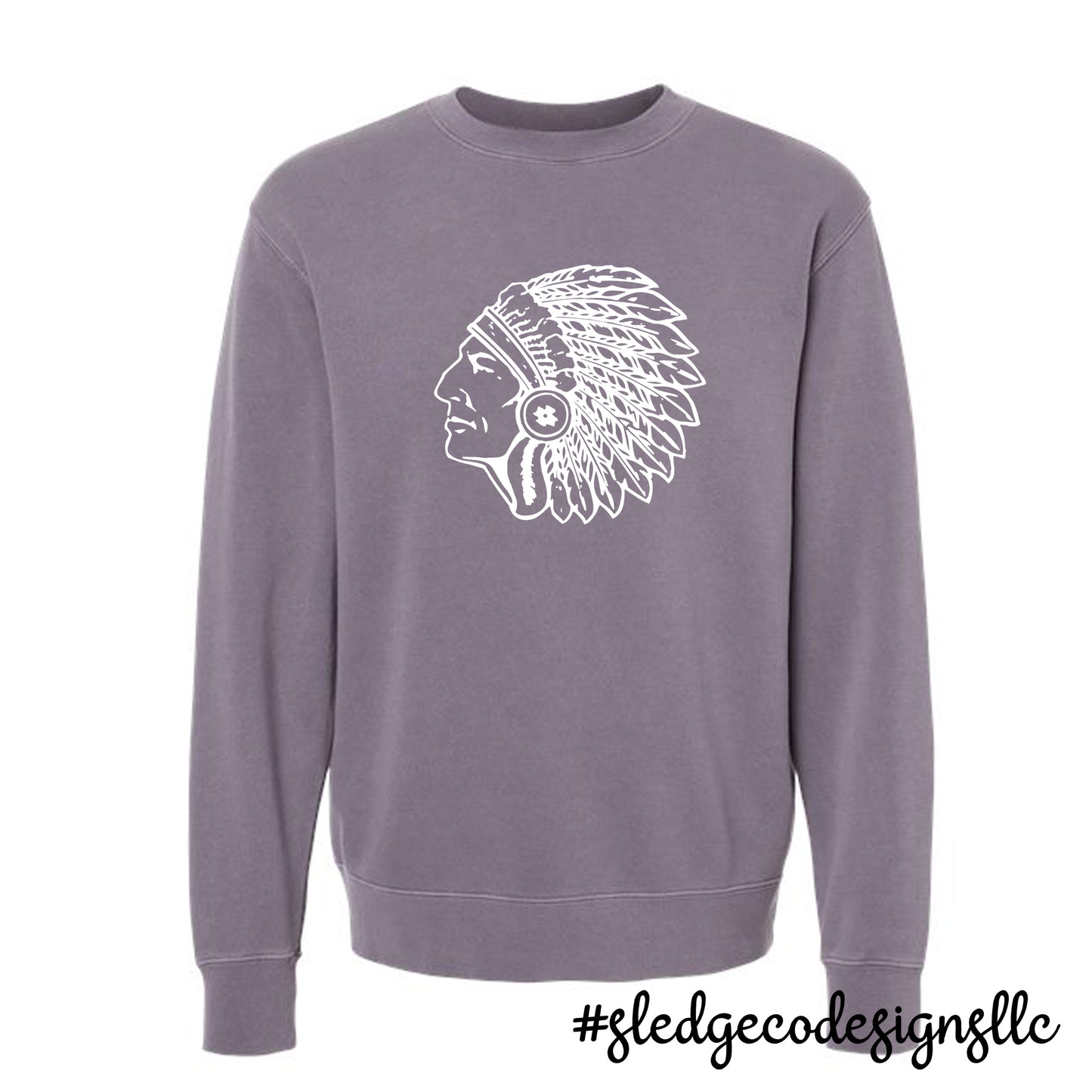 MAGNOLIA CHIEFS HEAD | Independent Trading Co. - Midweight Pigment-Dyed Crewneck Sweatshirt