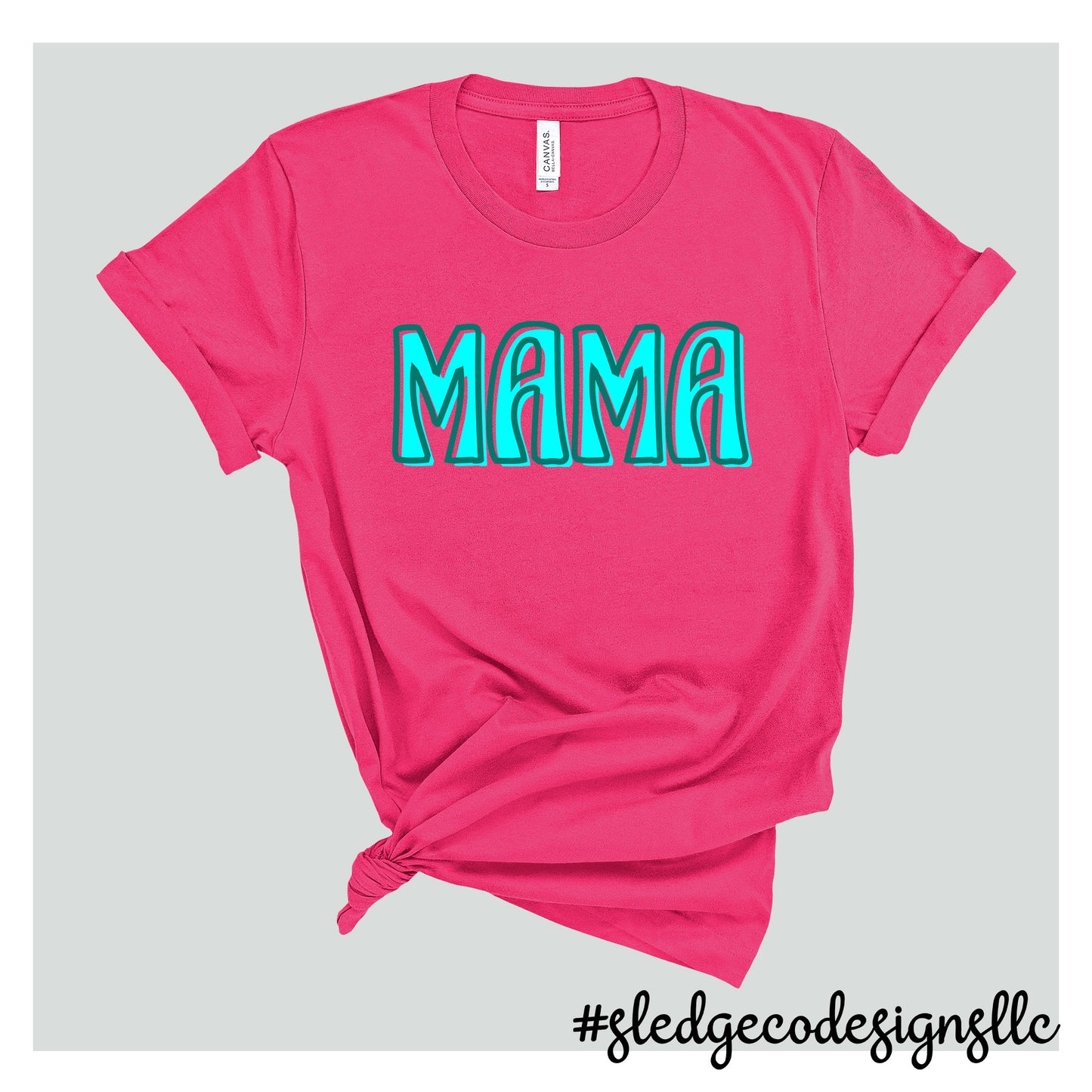 MAMA RETRO TURQ | MOTHER'S DAY  | Custom Unisex TSHIRT