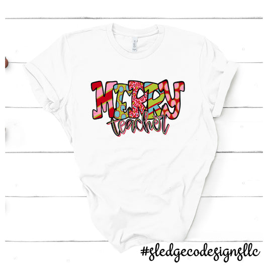 MERRY TEACHER | Custom Unisex TSHIRT