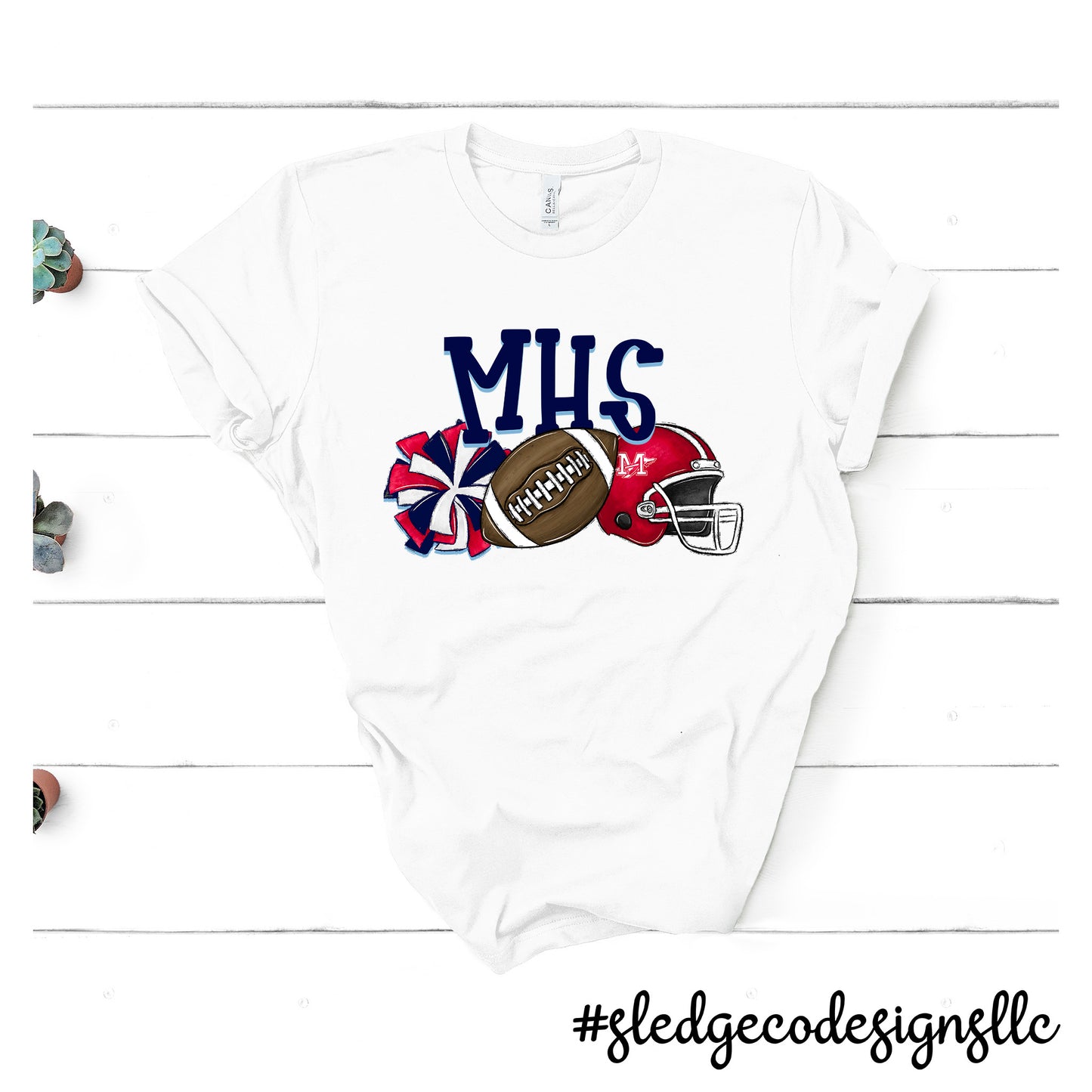 MHS CHIEFS FOOTBALL CHEER |  Custom Unisex Tshirt