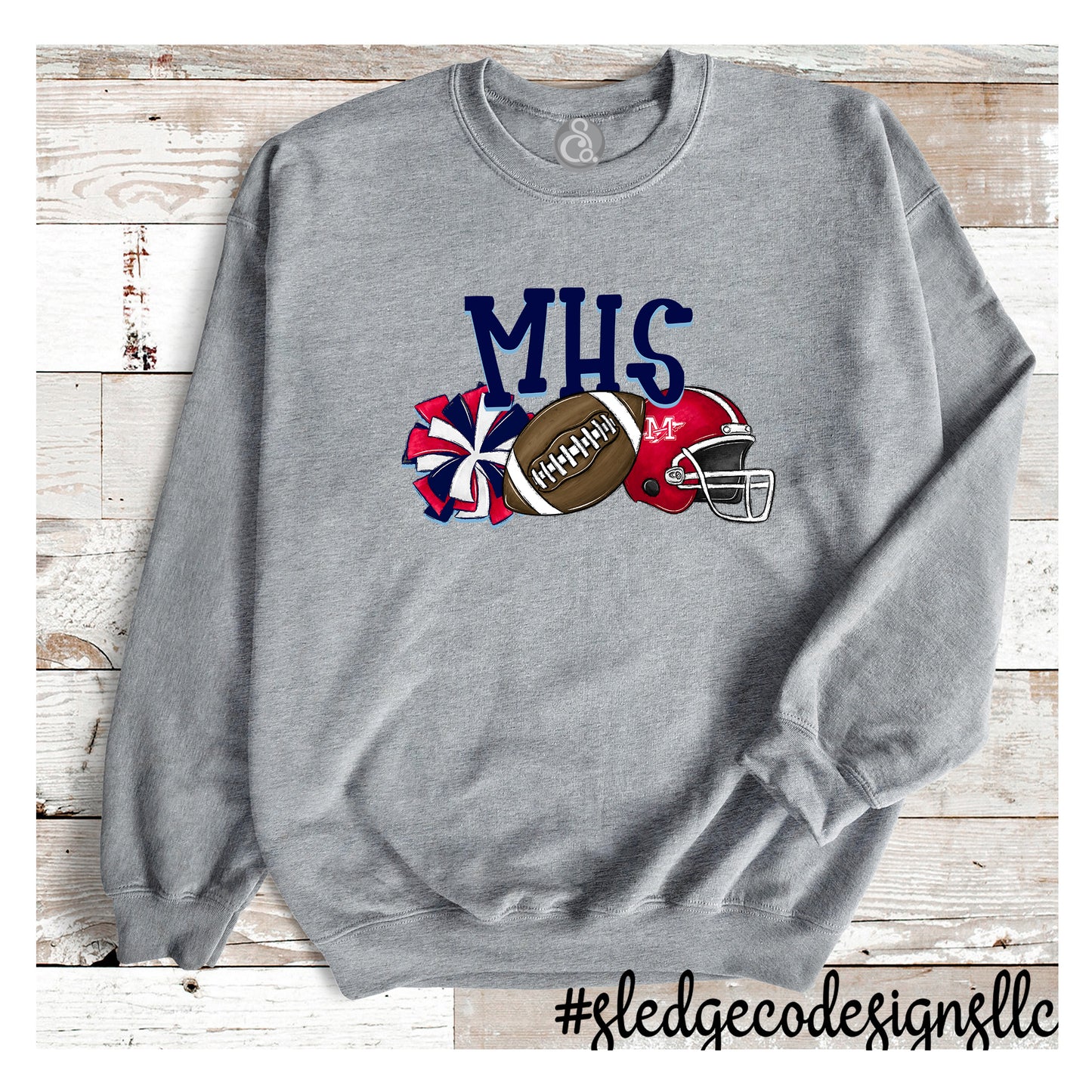 MHS FOOTBALL POMS & CHEER | CUSTOM UNISEX SWEATSHIRT