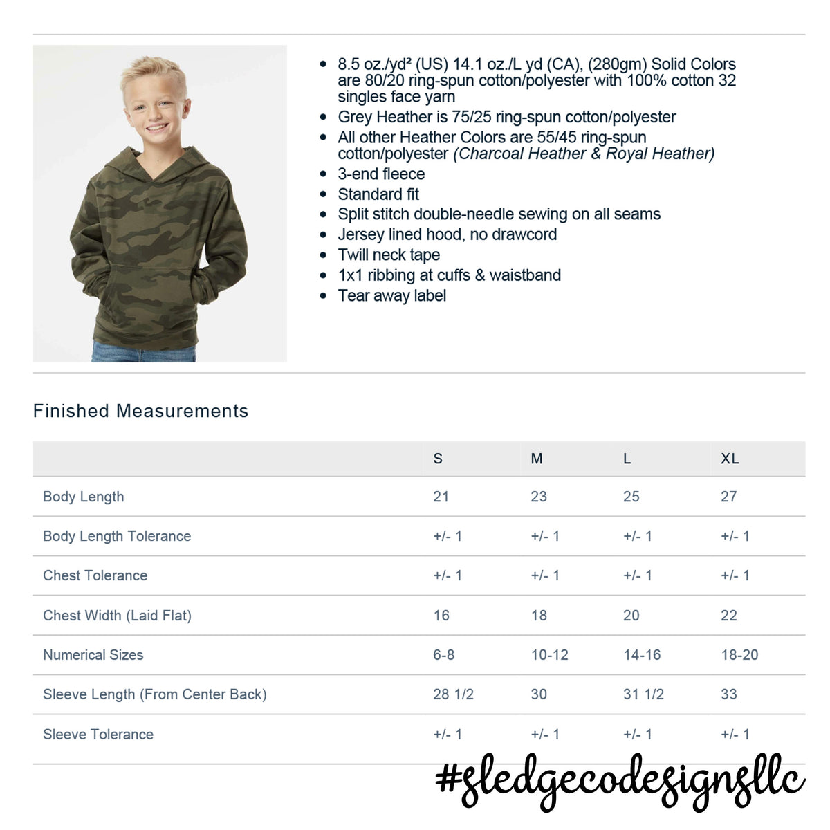 SENAOTOBIA WARRIORS  | CAMO Midweight Hoodie