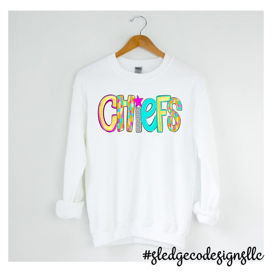 Magnolia Heights Chiefs Retro Custom Unisex Sweatshirt School Spirit Wear by Sledge Co Designs