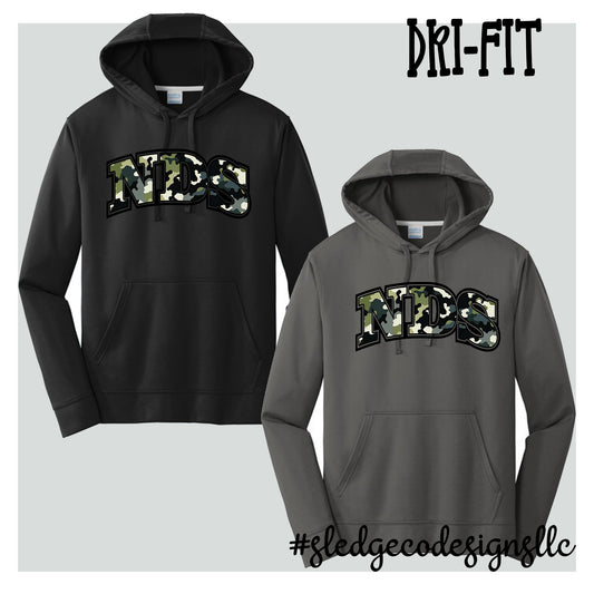 NORTH DELTA | NDS CAMO BLACK |  Performance Fleece Pullover Hoodie