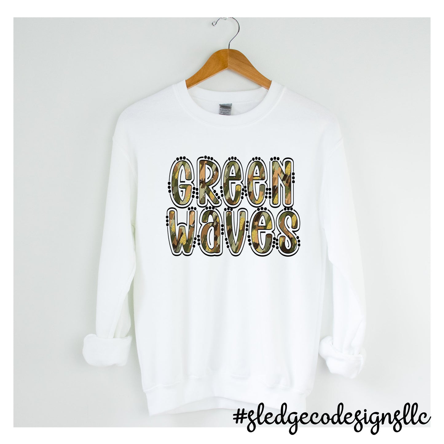 NORTH DELTA  | DOODLE CAMO | UNISEX CUSTOM SWEATSHIRT