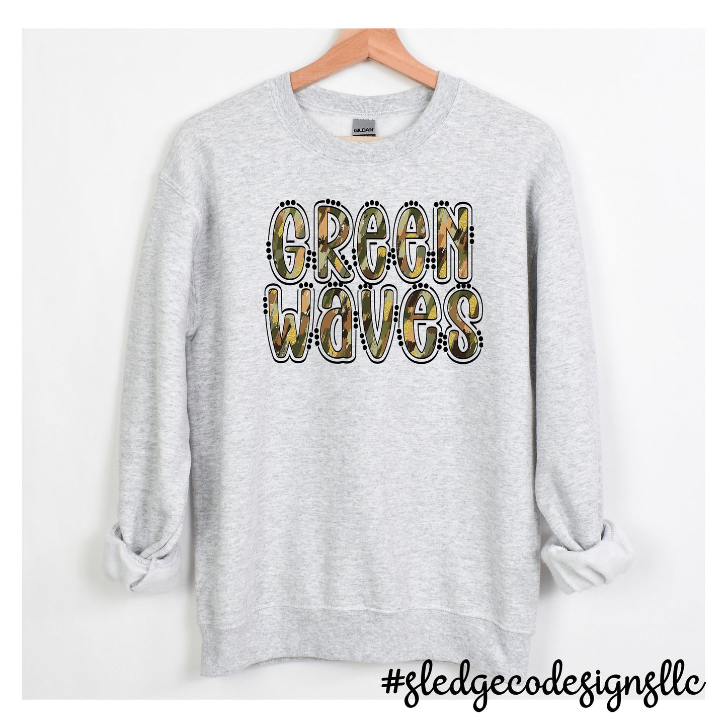 NORTH DELTA  | DOODLE CAMO | UNISEX CUSTOM SWEATSHIRT