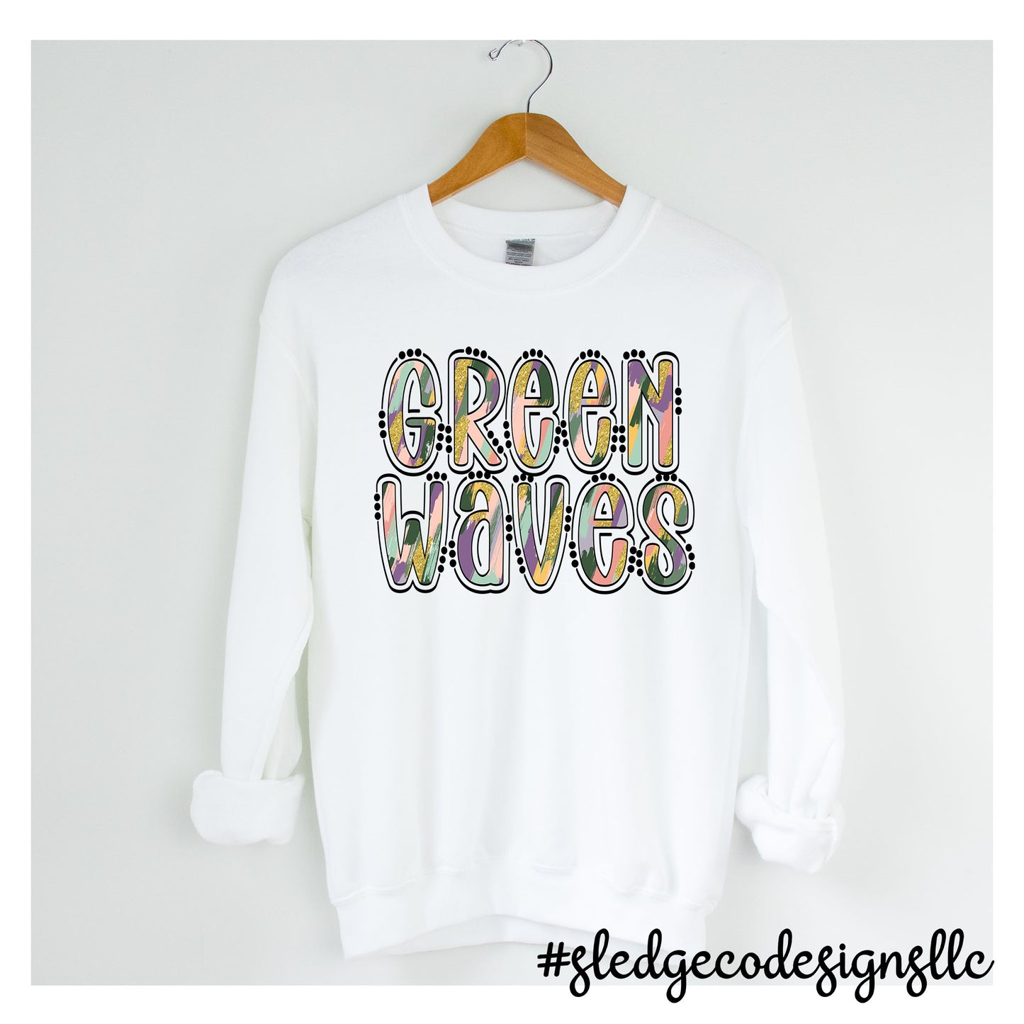 NORTH DELTA | DOODLE PASTEL | UNISEX CUSTOM SWEATSHIRT