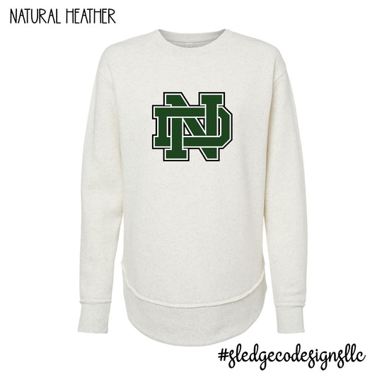 NATURAL HEATHER | North Delta LOGO | Women's Weekend Fleece