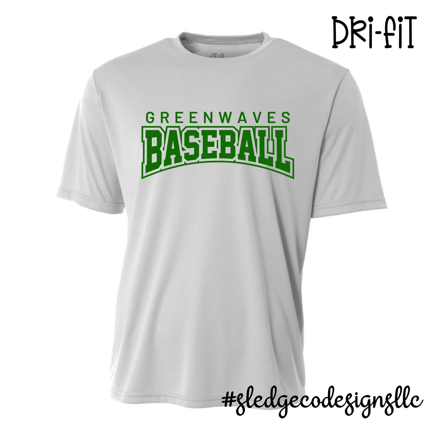 NORTH DELTA GREENWAVE BASEBALL | DRI-FIT | Custom Unisex DRI-FIT TSHIRT