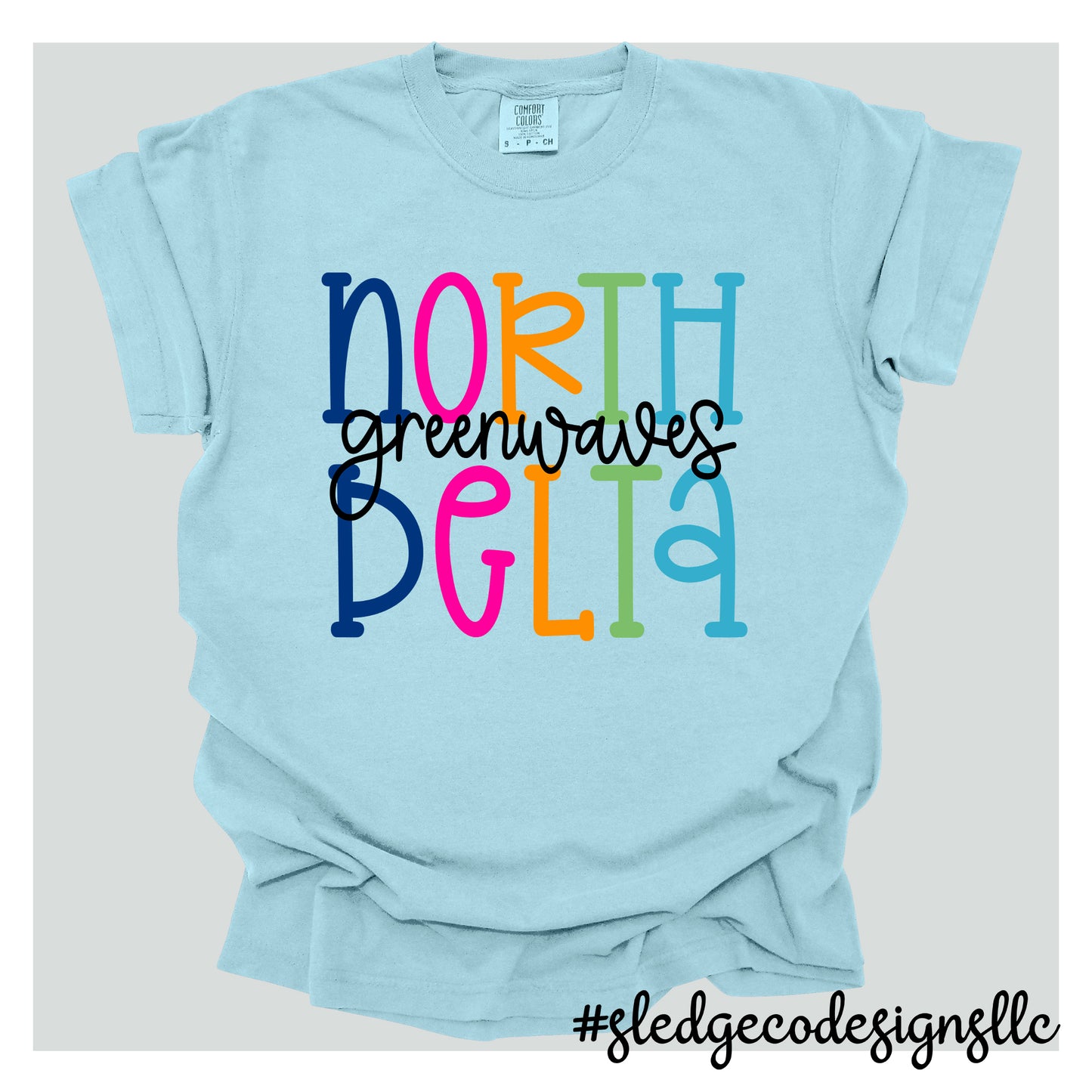 NORTH DELTA | COLORFUL | Custom Unisex Tshirt