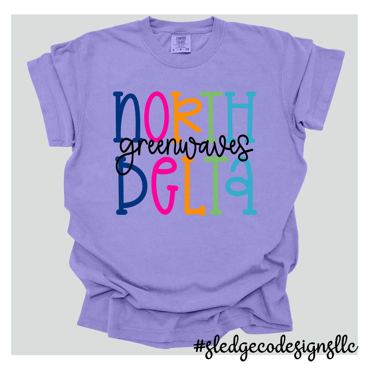 NORTH DELTA | COLORFUL | Custom Unisex Tshirt