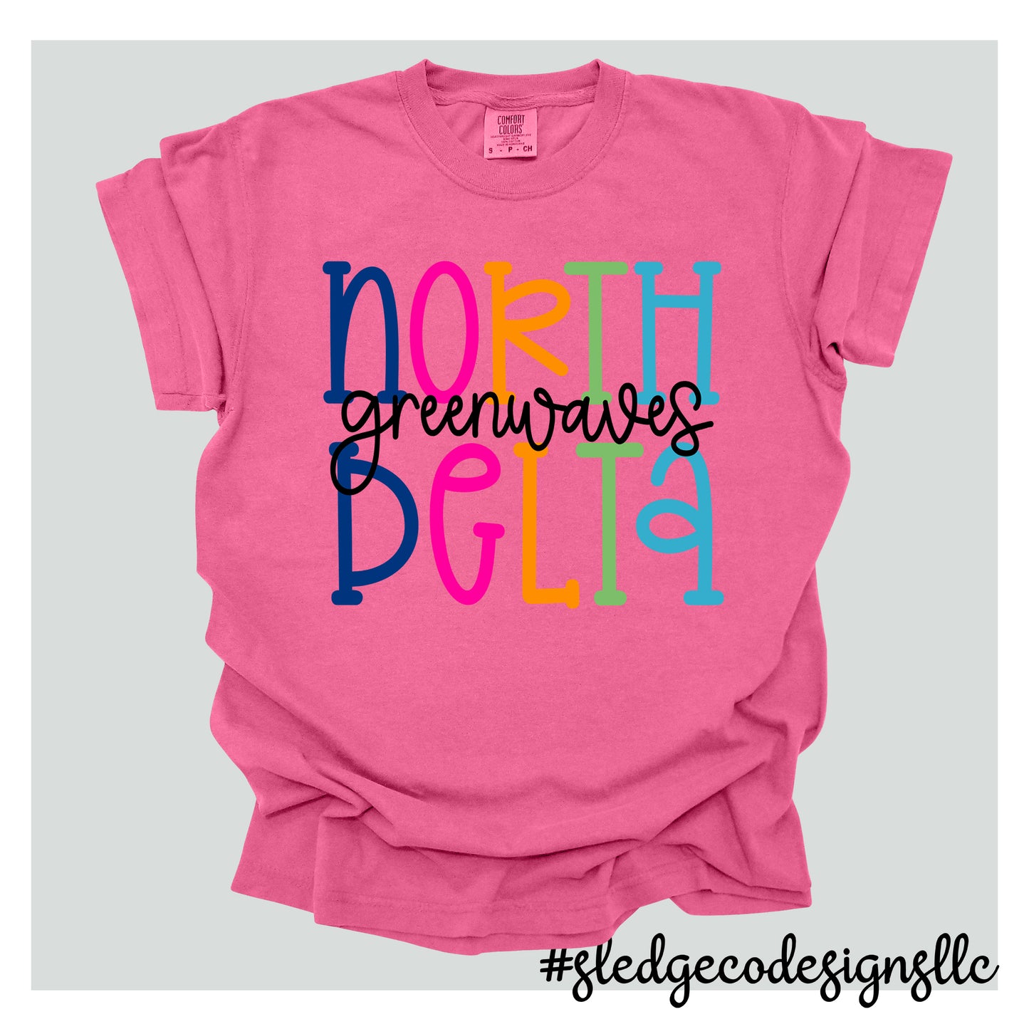 NORTH DELTA | COLORFUL | Custom Unisex Tshirt