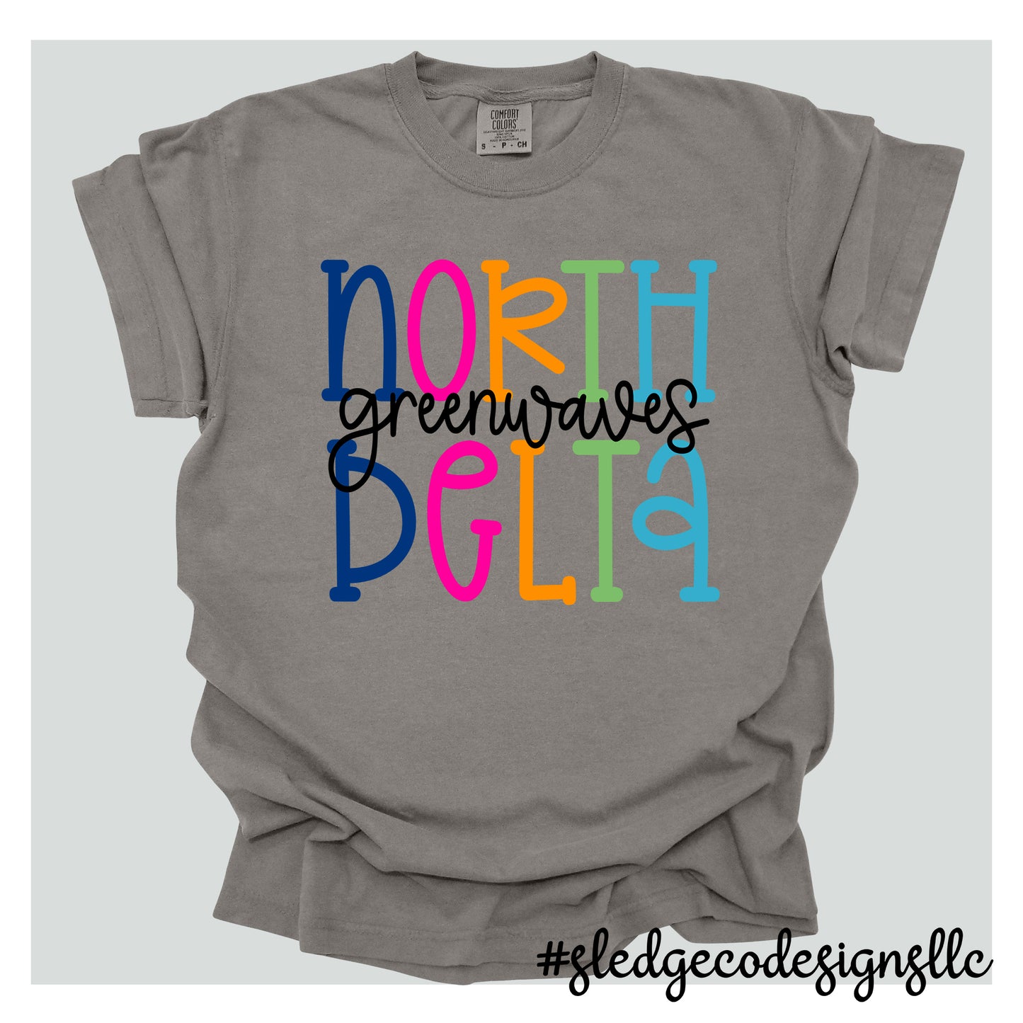 NORTH DELTA | COLORFUL | Custom Unisex Tshirt