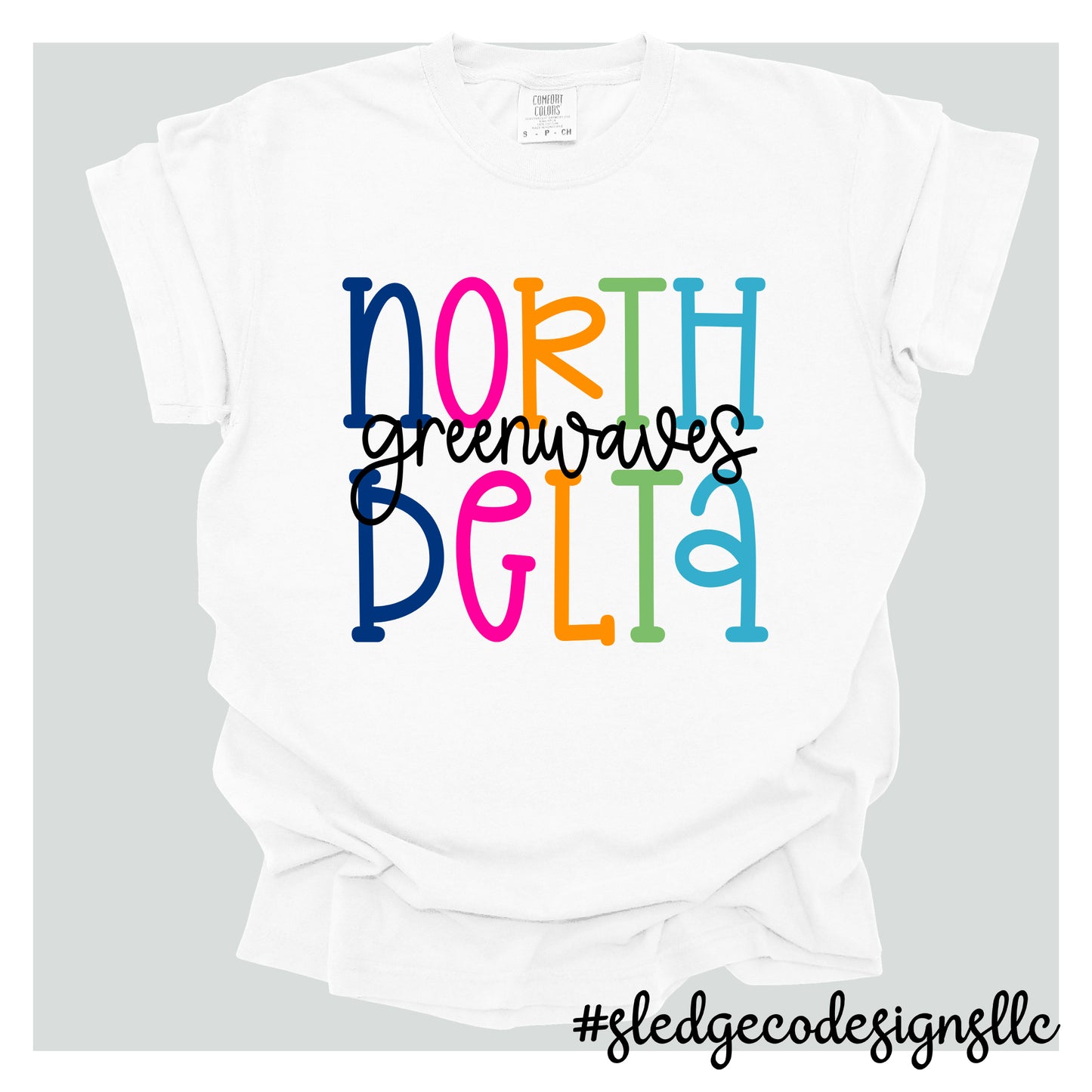 NORTH DELTA | COLORFUL | Custom Unisex Tshirt