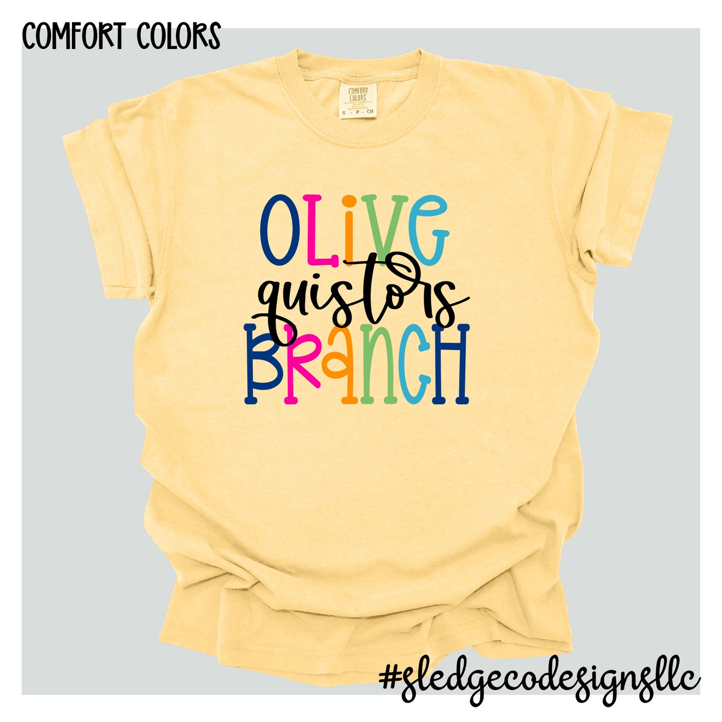 OLIVE BRANCH QUISTORS | COLORFUL |  Custom Unisex Tshirt