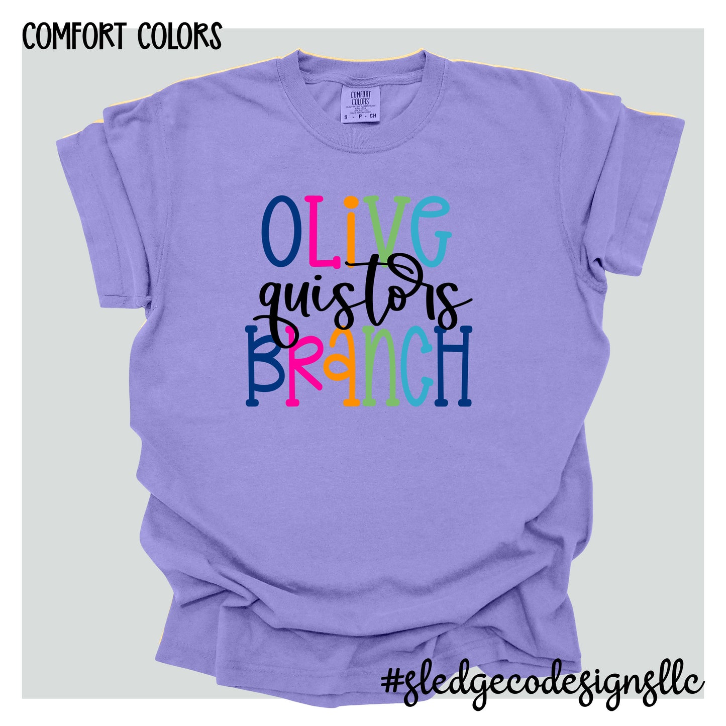 OLIVE BRANCH QUISTORS | COLORFUL |  Custom Unisex Tshirt