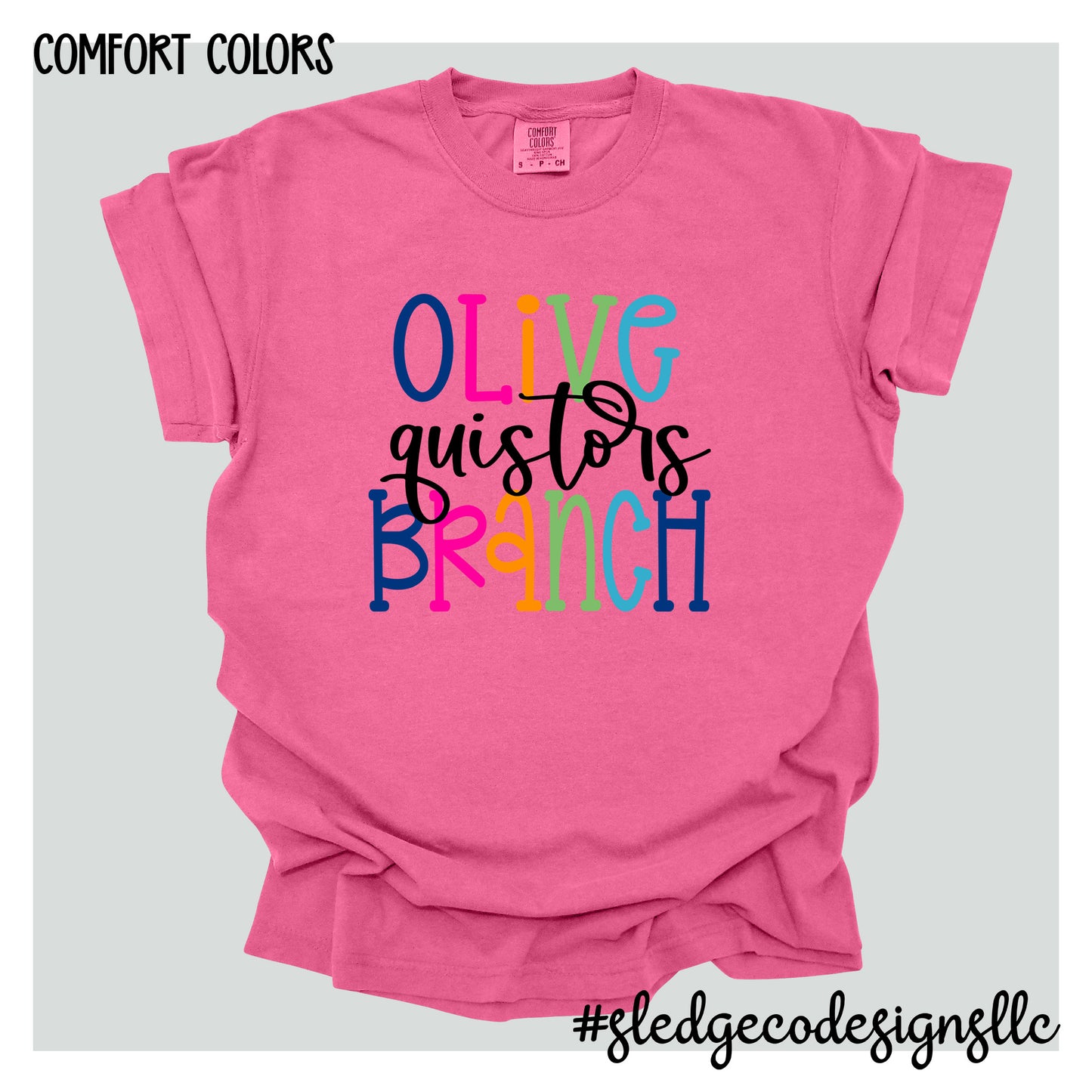 OLIVE BRANCH QUISTORS | COLORFUL |  Custom Unisex Tshirt