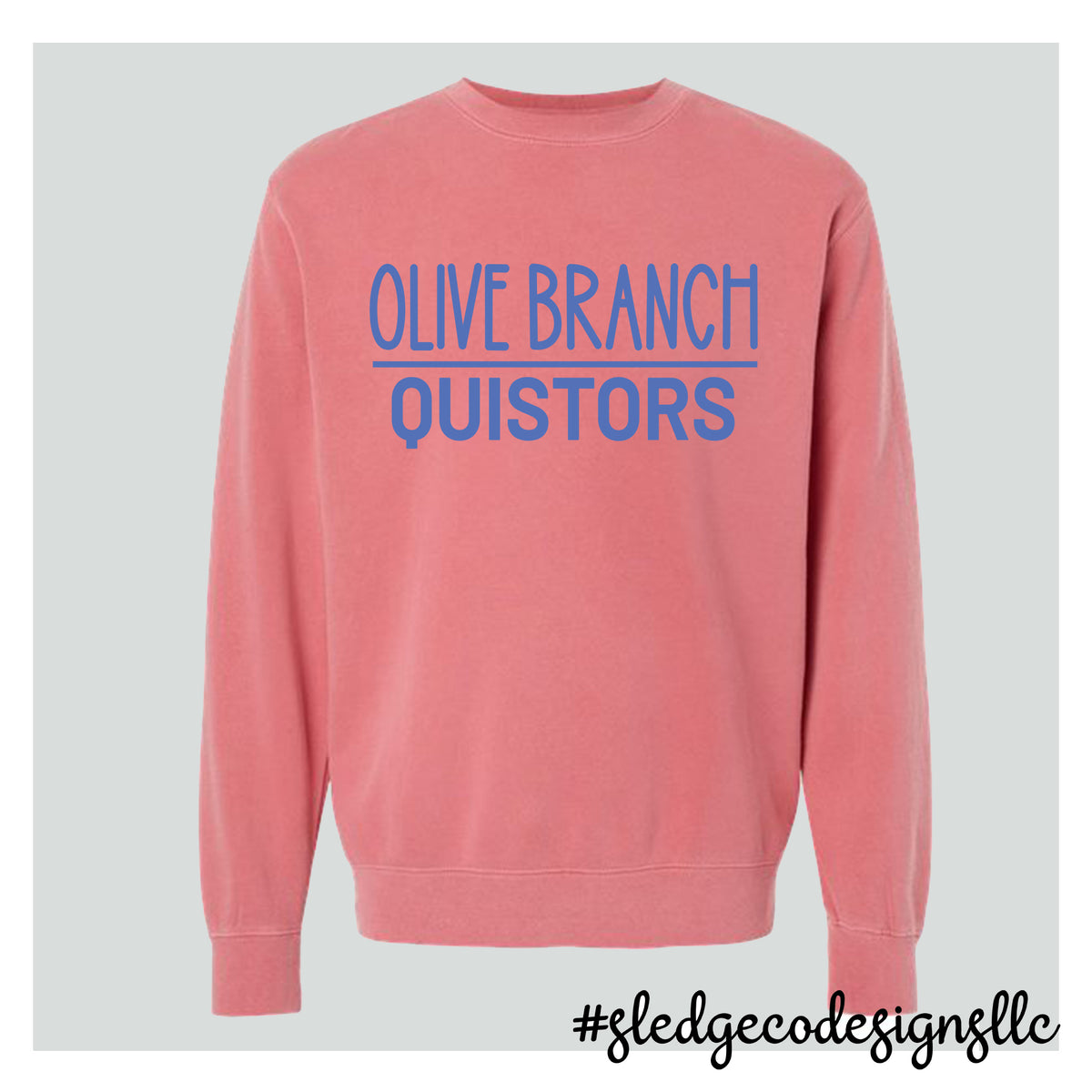 OLIVE BRANCH QUISTORS | ITC | Midweight Pigment-Dyed Crewneck Sweatshirt