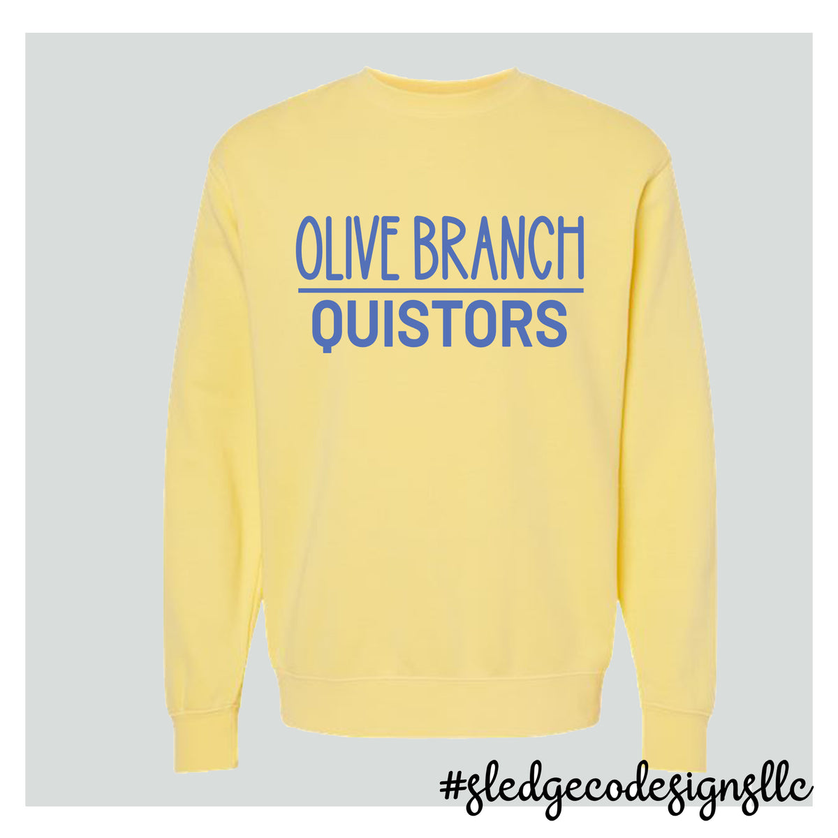 OLIVE BRANCH QUISTORS | ITC | Midweight Pigment-Dyed Crewneck Sweatshirt
