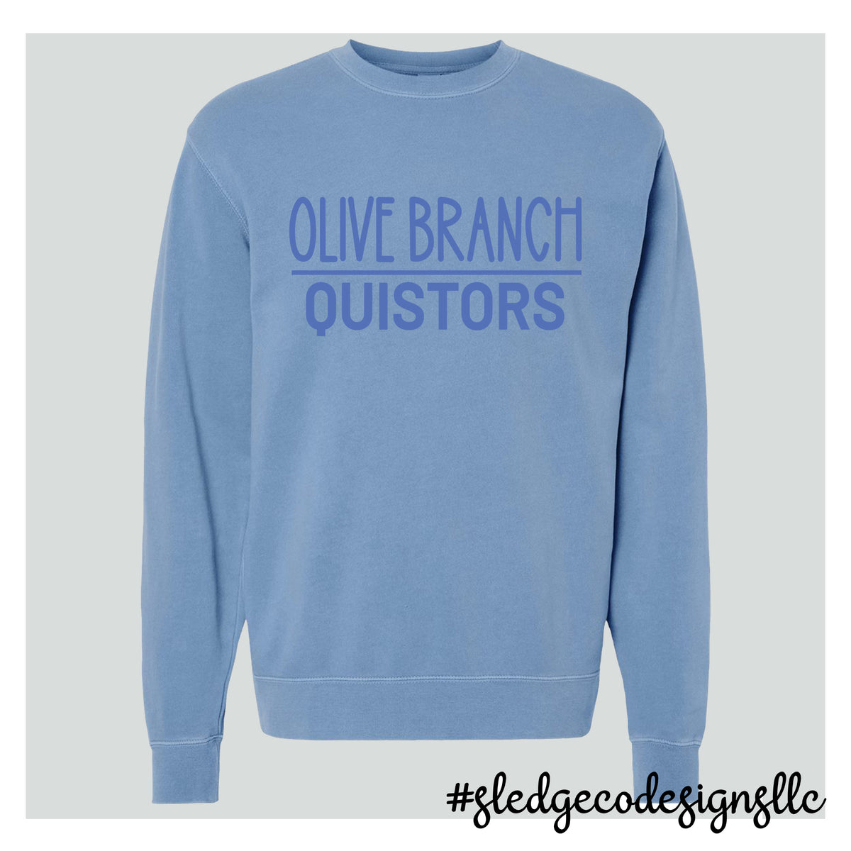 OLIVE BRANCH QUISTORS | ITC | Midweight Pigment-Dyed Crewneck Sweatshirt