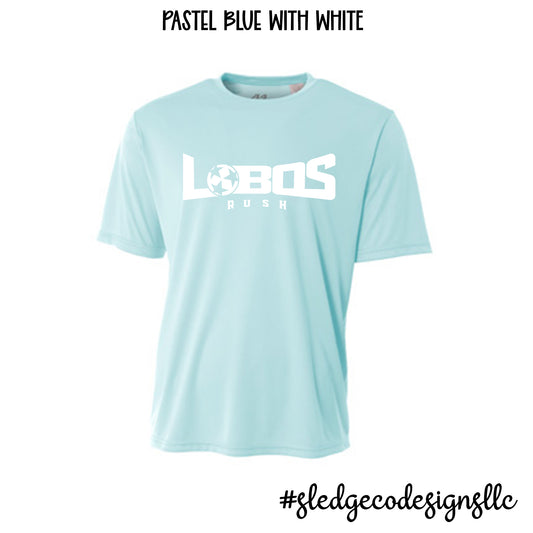 LOBOS SOCCER |  PASTEL BLUE | WARM-UP PRACTICE | A4 DRI-FIT TSHIRT