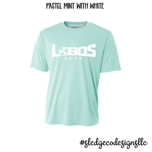 LOBOS SOCCER |  PASTEL MINT  | WARM-UP PRACTICE | A4 DRI-FIT TSHIRT