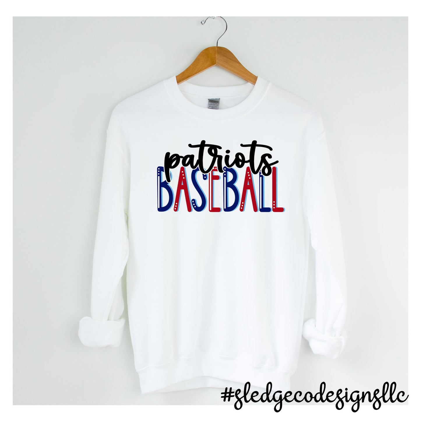 PATRIOTS BASEBALL | HANDDRAWN | UNISEX SWEATSHIRT