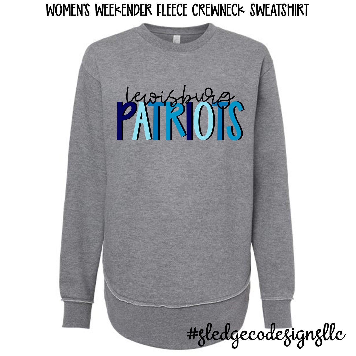 LEWISBURG PATRIOTS | BLUE & GREY | Women's Weekender Fleece