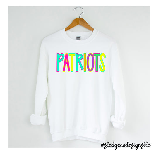 LEWISBURG PATRIOTS | NEON | SOFTSTYLE UNISEX SWEATSHIRT