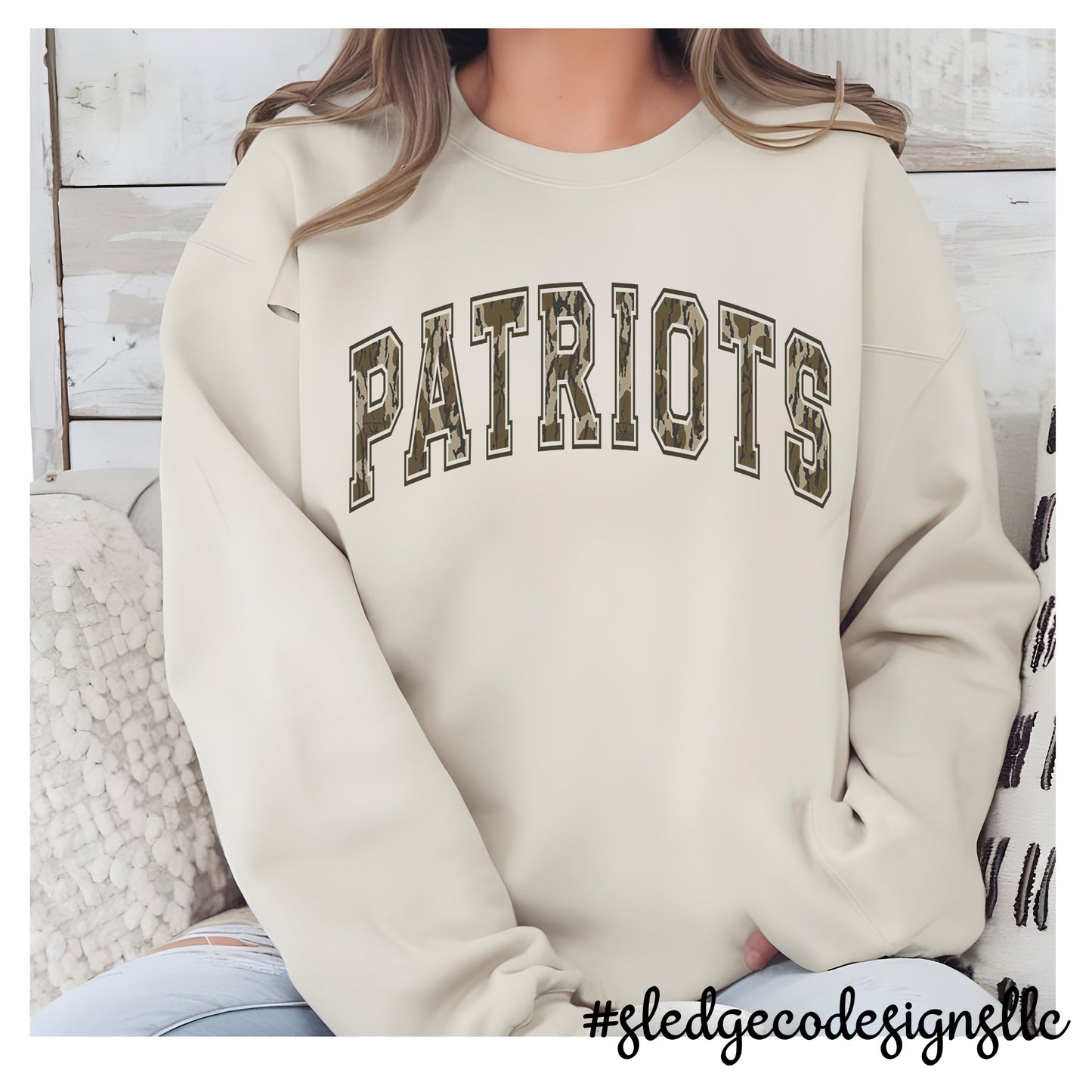 PATRIOTS | CAMO | CUSTOM UNISEX SWEATSHIRT