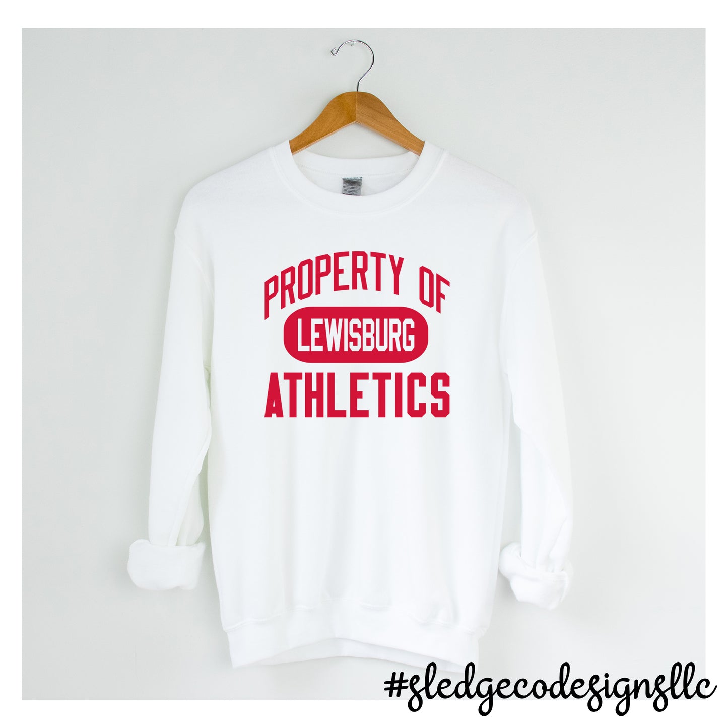 LEWISBURG PATRIOTS | PROPERTY OF LEWISBURG | SOFTSTYLE UNISEX SWEATSHIRT