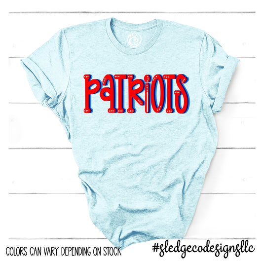 PATRIOTS | SADIE | Unisex Custom TSHIRT