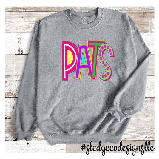 PATS | BRIGHT NEON | SOFTSTYLE UNISEX SWEATSHIRT