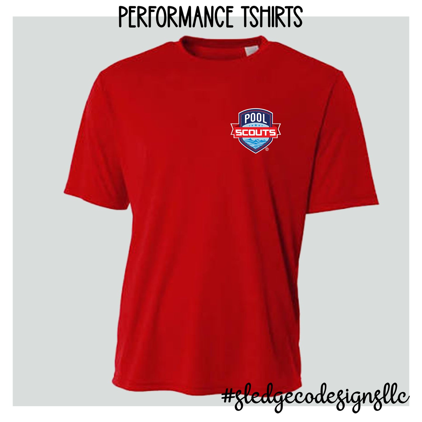 POOL SCOUTS | LEFT CHEST LOGO | Cooling Performance Short Sleeve