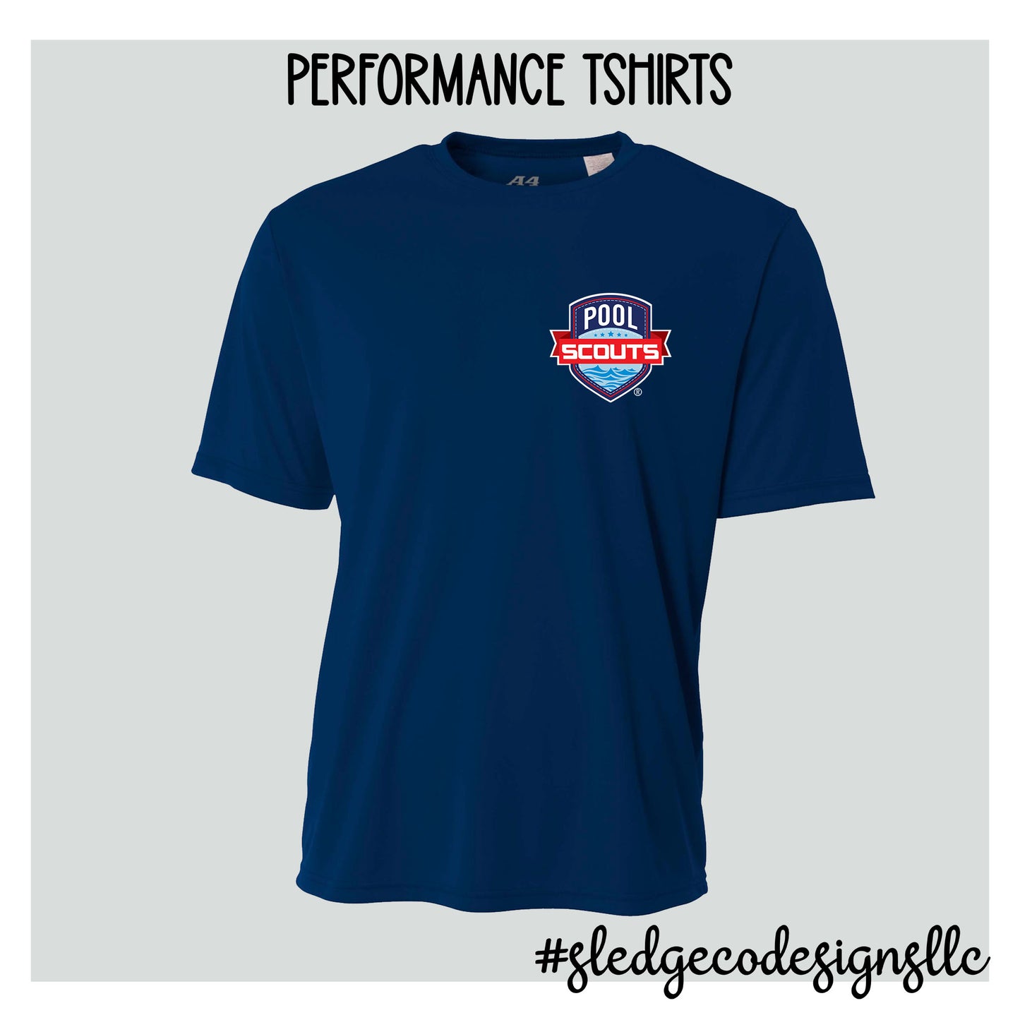 POOL SCOUTS | LEFT CHEST LOGO | Cooling Performance Short Sleeve