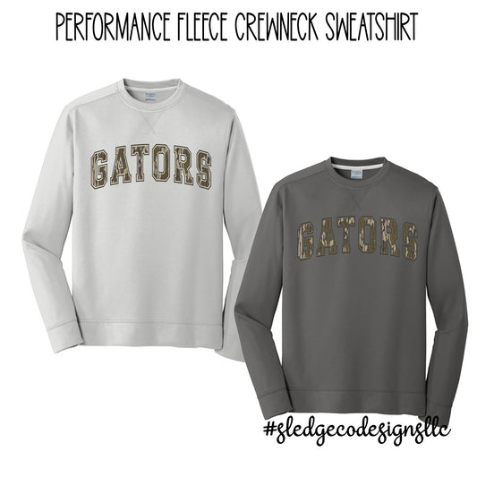 GATORS CAMO | Performance Fleece Crewneck Sweatshirt
