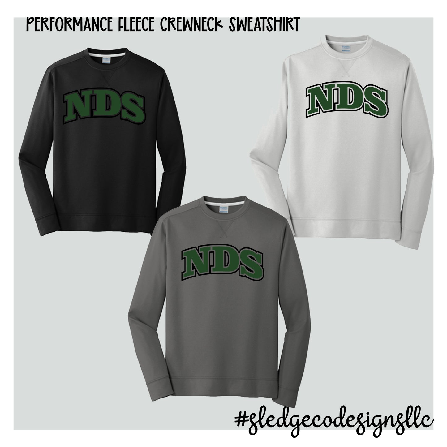 NORTH DELTA | NDS |  Performance Fleece Crewneck Sweatshirt