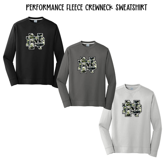 PRE-ORDER: NORTH DELTA | BLACK CAMO |  Performance Fleece Crewneck Sweatshirt